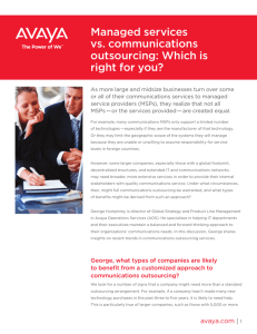 Managed services vs. communications outsourcing: Which
