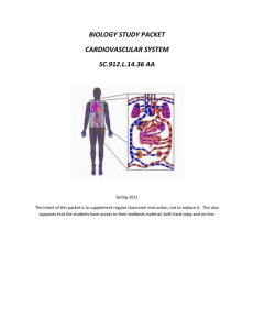 biology study packet cardiovascular system sc.912.l.14.36 aa