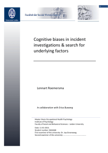 Cognitive Bias Report