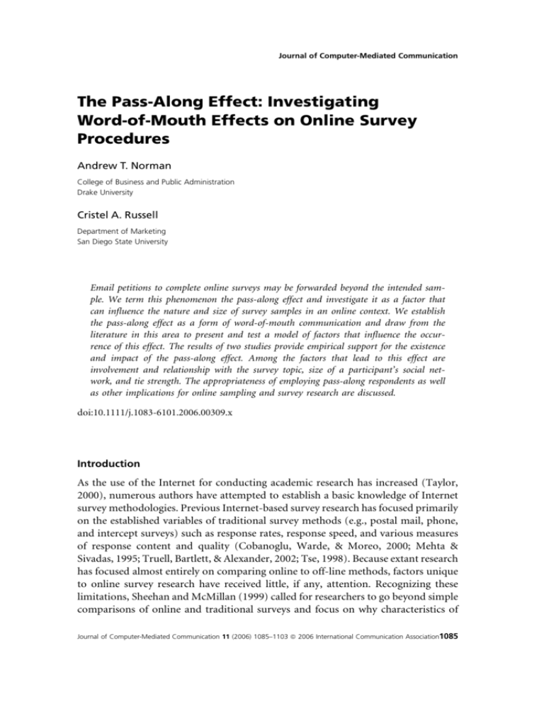 the-pass-along-effect-investigating-word-of