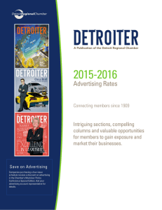 Advertising Rates - Detroit Regional Chamber