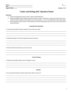 “Lather and Nothing Else” Questions Packet