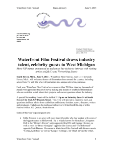 Waterfront Film Festival draws industry talent, celebrity guests to