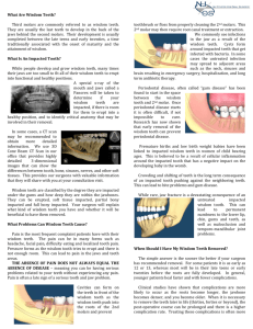 What Are Wisdom Teeth? - Oral Surgery Caldwell NJ
