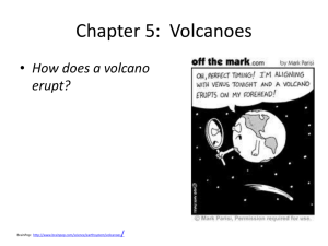Chapter 5: Volcanoes - Germantown School District