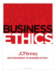 2014 statement of business ethics