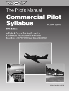The Pilot's Manual: Commercial Pilot Syllabus