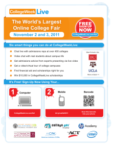 It's Free! Sign-Up Now Using Your... November 2 and 3, 2011 The