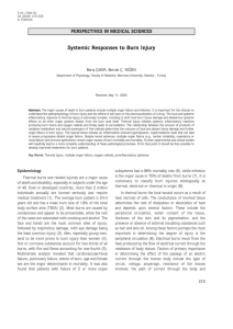 Systemic Responses to Burn Injury