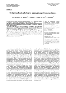 Systemic effects of chronic obstructive pulmonary disease