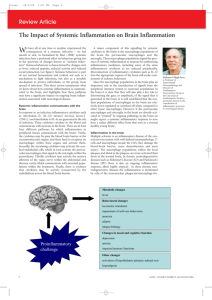 The Impact of Systemic Inflammation on Brain Inflammation