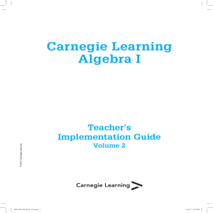 Carnegie Learning Algebra I
