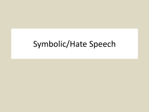 Symbolic/Hate Speech