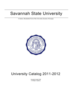Catalog Template - Savannah State University