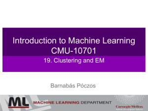 Introduction to Machine Learning CMU-10701