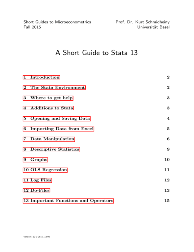 stata 13 for dummies