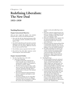 Chapter 24: Redefining Liberalism: The New Deal
