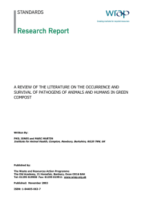 Human and Animal Pathogens in Compost