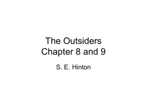 The Outsiders Chapter 8 and 9