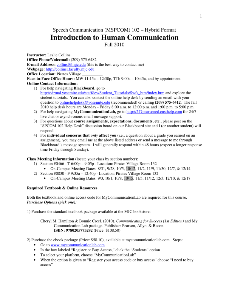 What Is Introduction To Human Communication