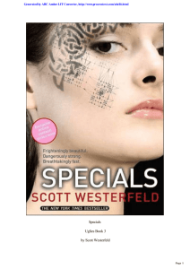 Specials Uglies Book 3 by Scott Westerfeld