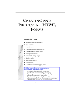creating and processing html forms