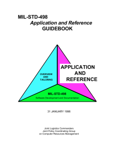 MIL-STD-498 “Application and Reference Guidebook”