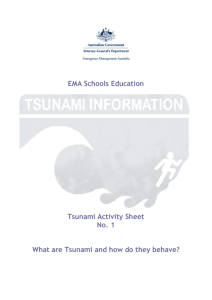 What are Tsunami and how do they behave