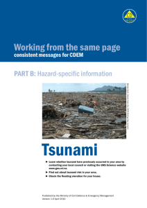 Tsunami - Ministry of Civil Defence and Emergency Management