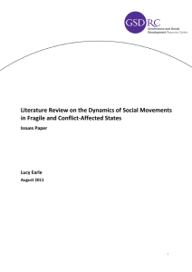 Literature Review on the Dynamics of Social Movements