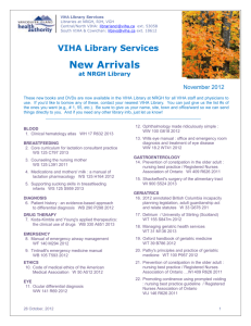 VIHA Library Services