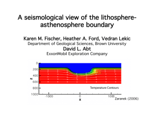A seismological view of the lithosphere