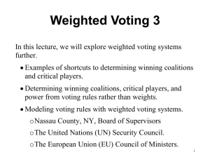 Weighted Voting 3