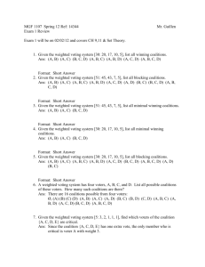 MGF 1107 Spring 12 Ref: 14344 Mr. Guillen Exam 1 Review Exam 1