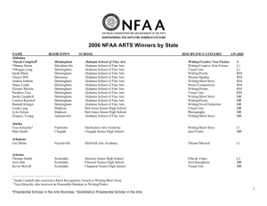 2006 NFAA ARTS Winners by State