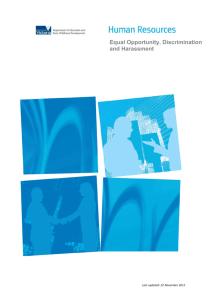 Equal Opportunity, Discrimination and Harassment Policy (PDF
