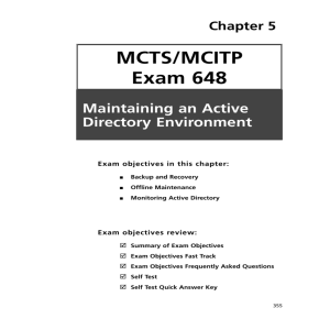 MCTS/MCITP Exam 648