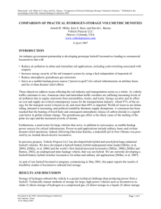 Comparison of Practical Hydrogen