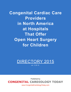 the updated 2014 - Congenital Cardiology Today