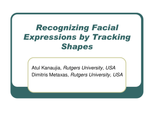 Recognizing Facial Expressions by Tracking Shapes