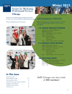 SMPS Chicago Newsletter 2013 Winter