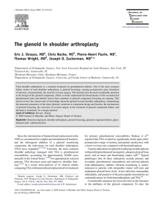 The glenoid in shoulder arthroplasty