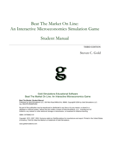 Instructors Manual - Beat The Market Online
