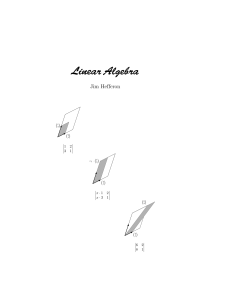 Linear Algebra (Chapter Two)