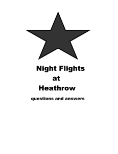 Night Flights at Heathrow
