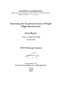 Assessing the Economic Costs of Night Flight Restrictions