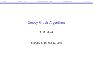 Greedy Graph Algorithms