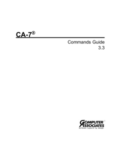 CA-7 3.3 Commands Guide