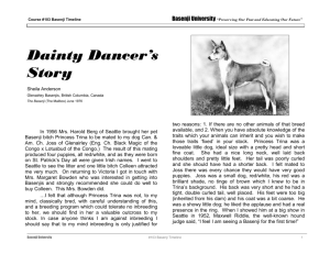 Dainty Dancer's Story - the Basenji Club of America