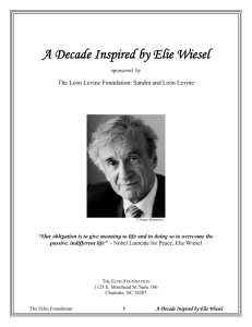 Elie Wiesel: The Man - The Echo Foundation